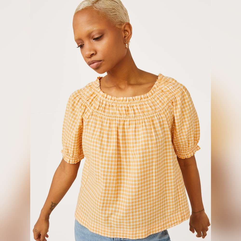 Free Assembly Puff Sleeve Top (L)